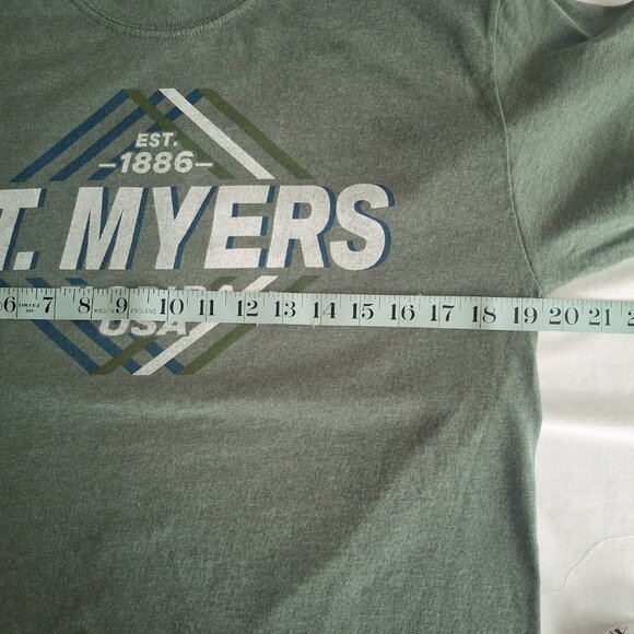 T Shirt Ft Fort Meyers FL Florida Gildan Heavy Cotton Blend Adult Size M Medium - Picture 6 of 7